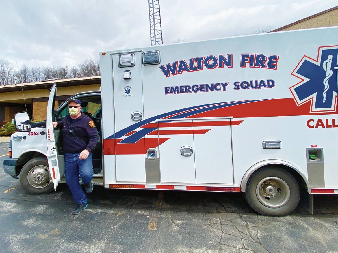 Walton Fire Chief Frank Wood volunteered as a driver for a “difficulty breathing” 911 call on Thursday morning, April 2.